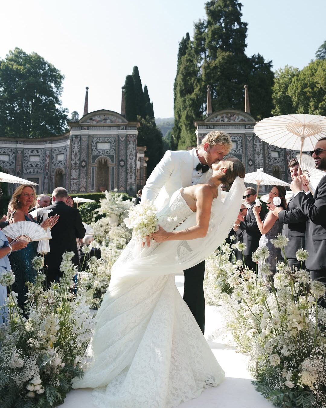 Logan Paul and Nina Agdal’s Lake Como Wedding Had Cake Boxing and Men in Tears