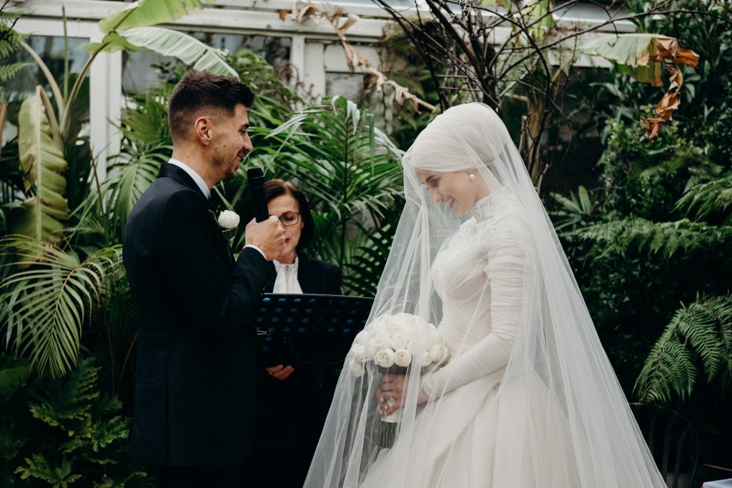 This Modest Bride Wore the Most Beautiful Ball Gown