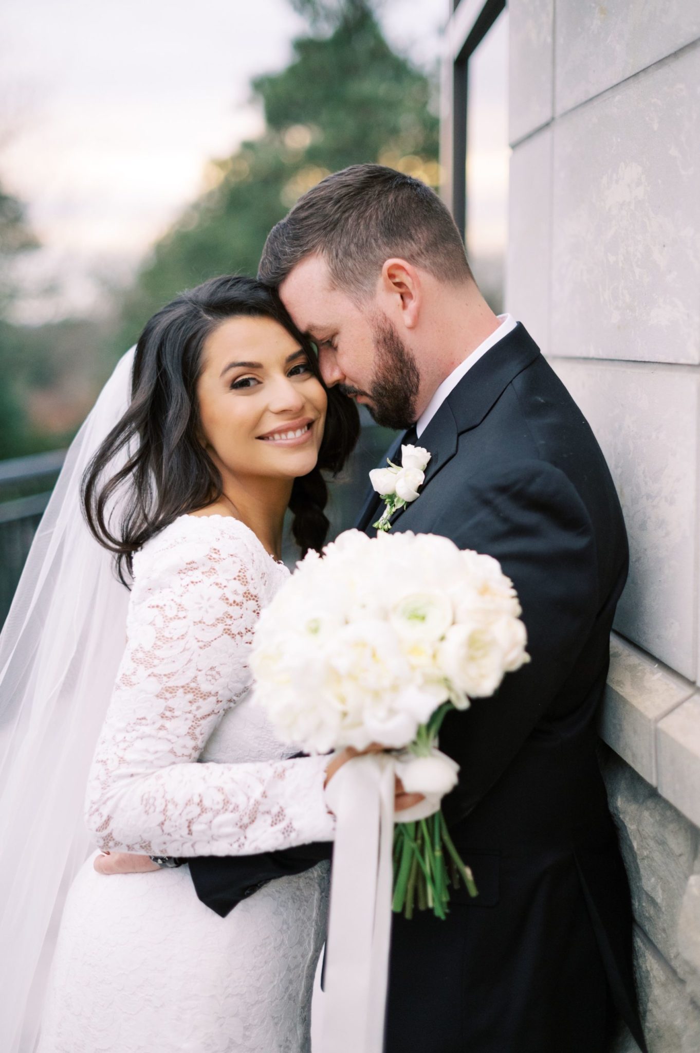 A Crisp White Grand Ballroom Wedding