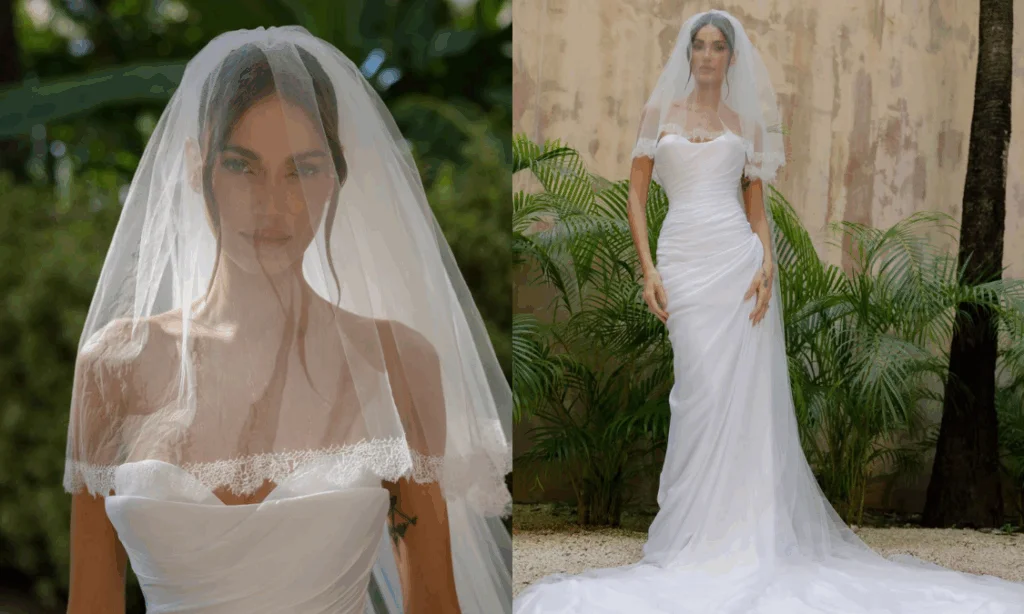 Mari Fonseca’s Schiaparelli Wedding Dress Is the Definition of Beach Bridal, but Make It Haute